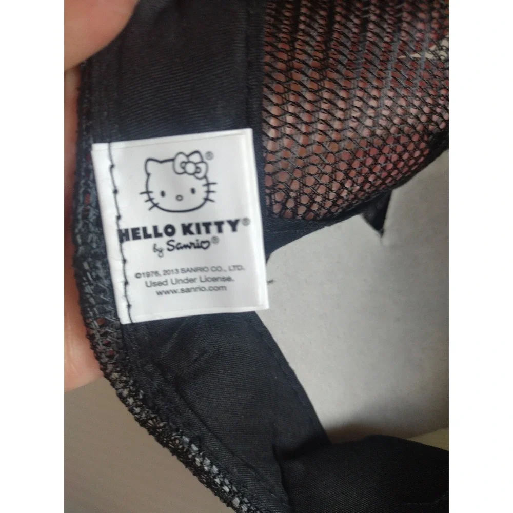 Hello Kitty by Sanrio Baseball Cap Hat unisex One Size Black Adjustable Snapback